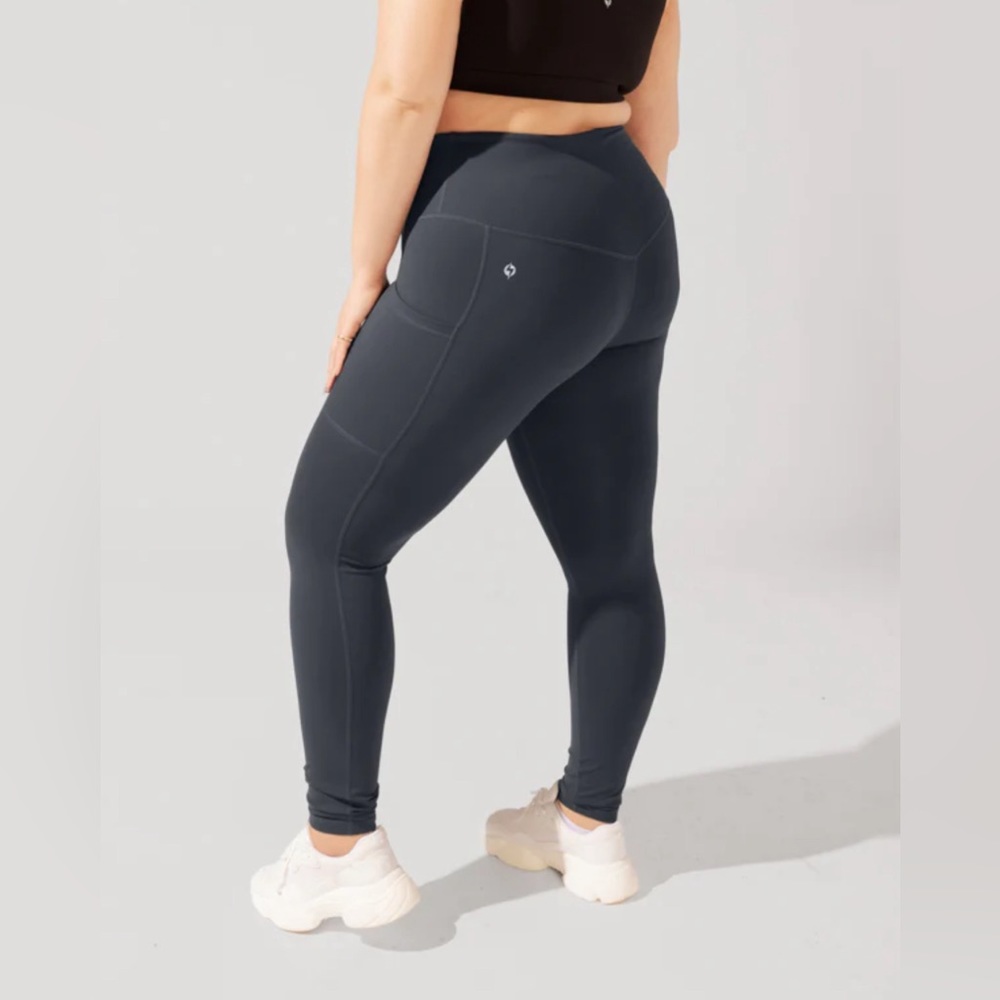 POPFLEX Supersculpt Leggings with Pockets (Soft Touch) - Smoky Grey